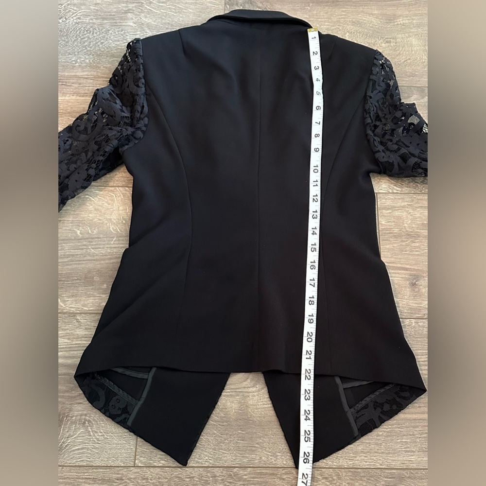 Sisley Black Lace Blazer Small - Picture 14 of 15